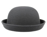 Bowlerhat til dame Grå