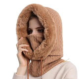 Brun hættehue til dame Standardtitel