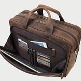 Brun læder computertaske Standardværdi Titel