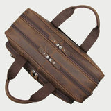 Brun læder computertaske Standardværdi Titel