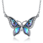 Butterfly-halskæde med perlemor 1001 Smykker