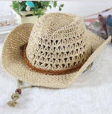 Cowboy stråhat til børn Hvid