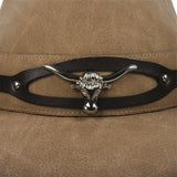 Cowboyhat i læder af høj kvalitet Standardtitel