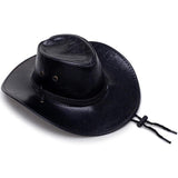 Cowboyhat i vegansk læder Sort