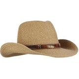 Cowboyhat med mønster Beige
