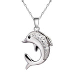 Delfin halskæde sølv