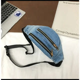 Denim bæltetaske