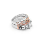 Dødningehoved ring retro stål
