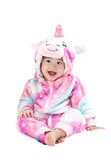 Enhjørning Kigurumi til baby Flerfarvet / 3 MÅNEDER (58-65 CM)