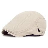 Enkel baskerhue Beige