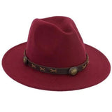 Filthat panamastil Mørkerød