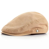 Flad baskerhue Beige