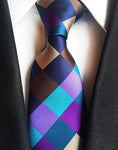 Flerfarvet ternet slips
