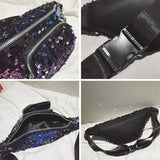 Glitter bæltetaske