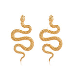 Gotiske slange øreringe guld