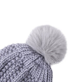 Grå hættelue med kvast Standardtitel