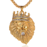 Gylden løve halskæde vintage