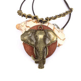 Halskæde med afrikansk elefant
