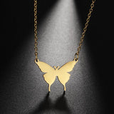 Halskæde med sommerfugl 1001 Smykker