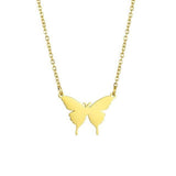 Halskæde med sommerfugl Guld 1001 Smykker