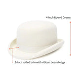 Hvid bowlerhat