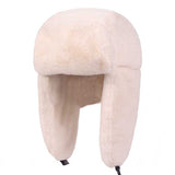 Hvid pelshue Standardtitel