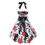 Hvid rockabilly-kjole