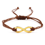 Infinity armbånd brun