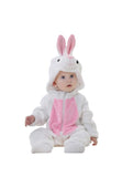 Kanin kigurumi til baby Hvid / 3 MÅNEDER (58-65 CM)