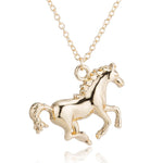 Klassisk heste halskæde guld