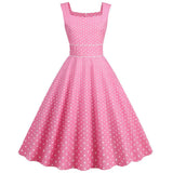 Klassisk prikket pinupkjole Rose / S