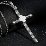 Kors halskæde med sølvtråd danmark