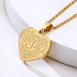 Kors hjerte halskæde guld valentinsdag