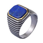 Lapis lazuli signetring ring