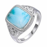 Larimar ring sølv