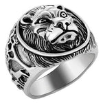 Løve ring sølv