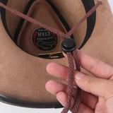 Lys brun læder cowboy hat Standardtitel