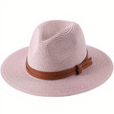 Lyserød panamahat M (56-58 cm)