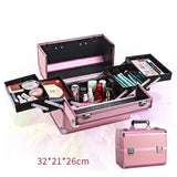 Makeup Vanity Case Lyserød