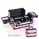 Makeup Vanity Case Pink og sort