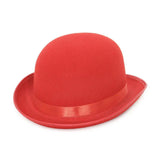 Minimalistisk bowlerhat Rød