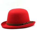 Modern høj bowlerhat Rød