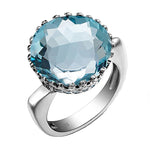 Moderne akvamarin ring