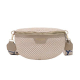 Moderne beige bæltetaske til kvinder