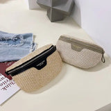 Moderne beige bæltetaske til kvinder