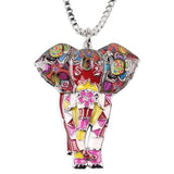 Moderne elefant halskæde