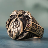 Odin bronze ring