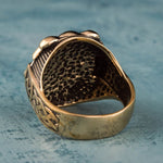 Odin bronze ring