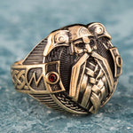 Odin bronze ring