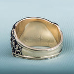 Odin horn ring bronze